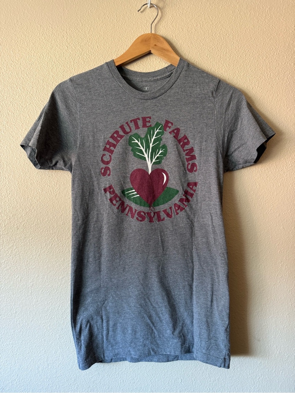 Ripple Junction Gray Graphic Tee with White Print